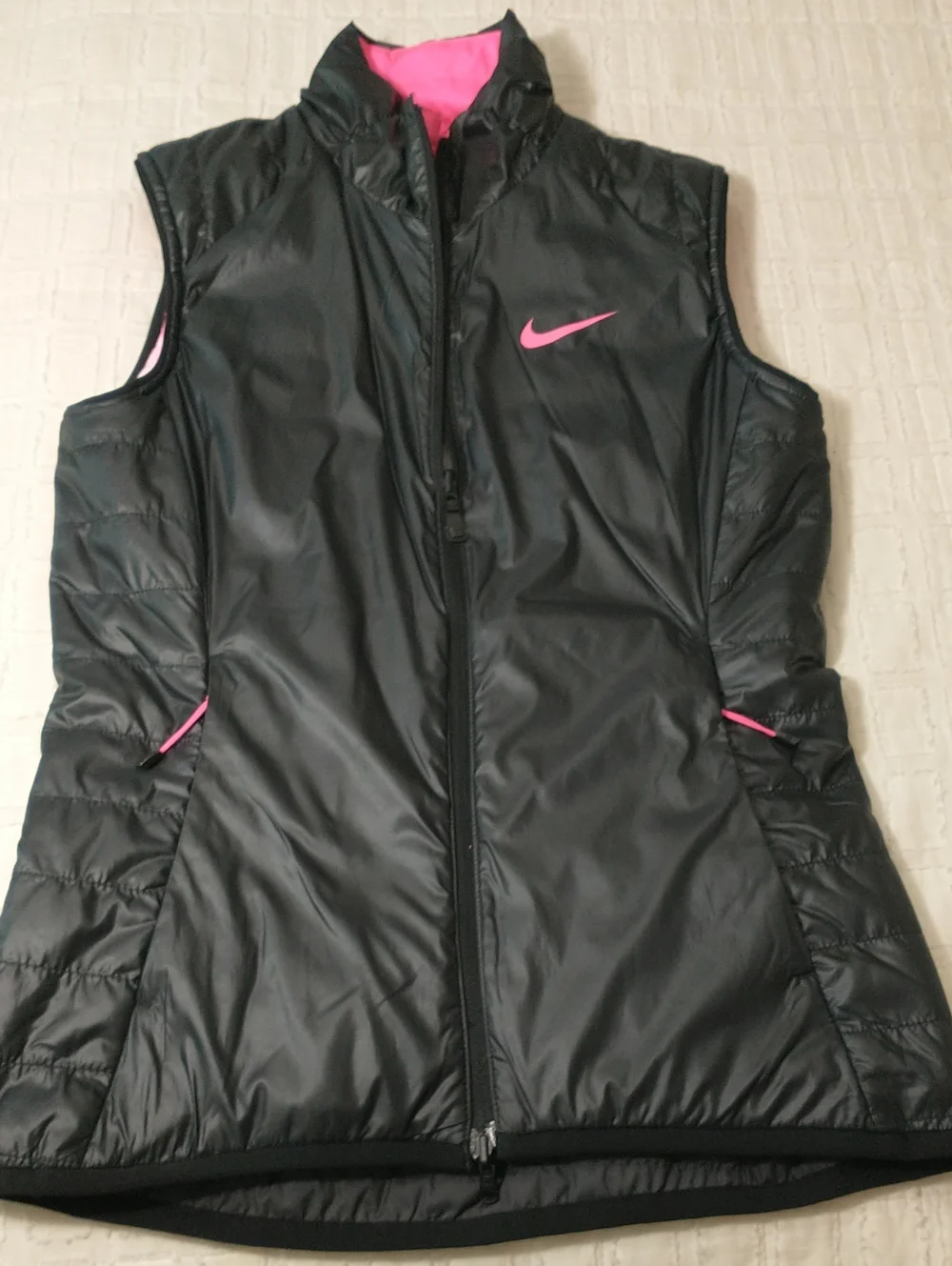 LIKE NEW Nike Reversible Ombre Insulated Golf Vest, Pink, White, Black, Size XS